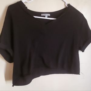 Black crop top